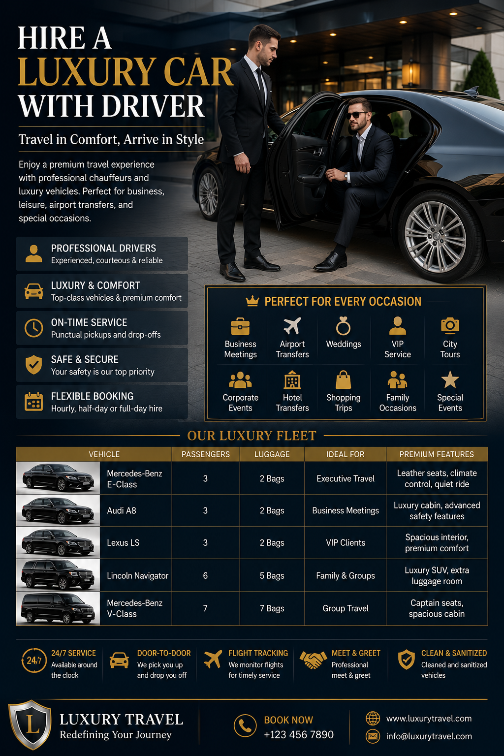 Hire a Luxury Car with Driver – Premium Travel Made Easy